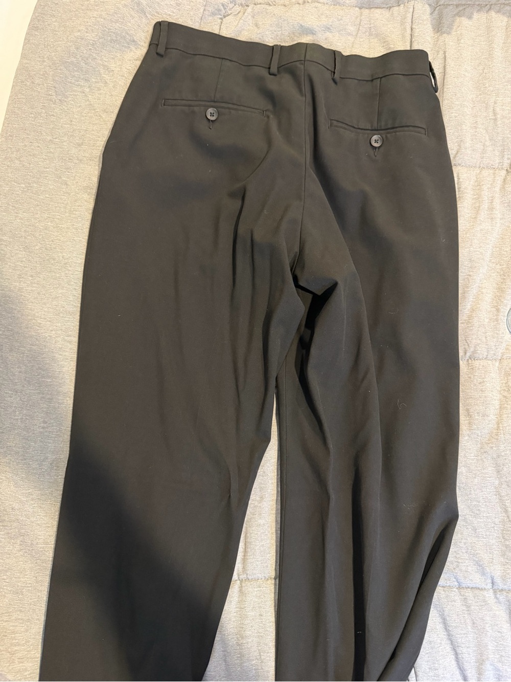 Haggar Men's Black Dress Pants - Straight Leg - Picture 4 of 4